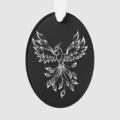 Phoenixanstiege auf schwarz ornament (Rückseite)