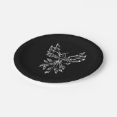 Phoenixanstiege auf schwarz pappteller (Schrägansicht)