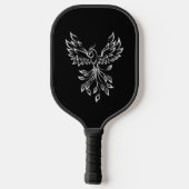 Phoenixanstiege auf schwarz pickleball schläger (Rückseite)