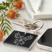 Phoenixanstiege auf schwarz schlüsselanhänger (Vorderseite rechts)