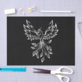 Phoenixanstiege auf schwarz seidenpapier (Handwerk)