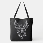 Phoenixanstiege auf schwarz tasche (Rückseite)