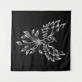 Phoenixanstiege auf schwarz wandteppich (Vorderseite (Horizontal))