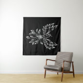 Phoenixanstiege auf schwarz wandteppich (Beispiel (Horizontal))