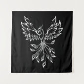 Phoenixanstiege auf schwarz wandteppich (Vorderseite)