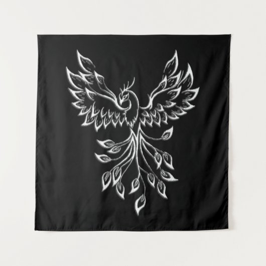 Phoenixanstiege auf schwarz wandteppich (Vorderseite)