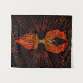 Phoenixbaum Wandteppich (Vorderseite (Horizontal))