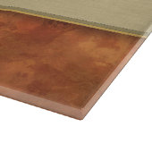 Phoenixes Feuer-Feder-Muster mit Monogramm Schneidebrett (Ecke)