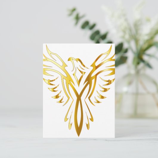 Phoenixgold Postkarte (Stehend Vorderseite)