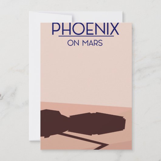 Phoenixlander auf Mars. Einladung (Rückseite)