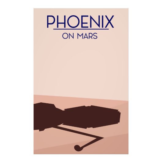Phoenixlander auf Mars. Fotodruck (Vorne)