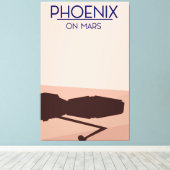 Phoenixlander auf Mars. Leinwanddruck (Insitu (Holzboden))