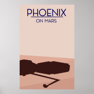 Phoenixlander auf Mars. Poster