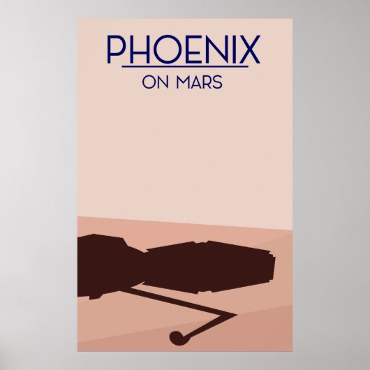 Phoenixlander auf Mars. Poster (Vorne)