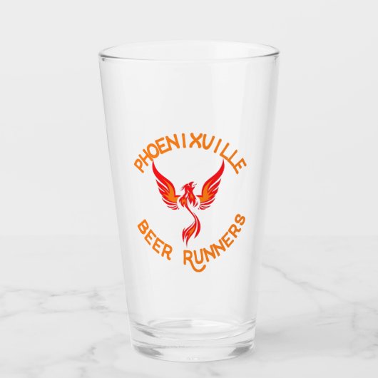 Phoenixville Beer Runners pint Glas (Vorderseite)