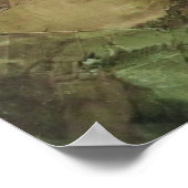 Phoenixville Mont Clare 1937 Luftkarte PA Poster (Ecke)