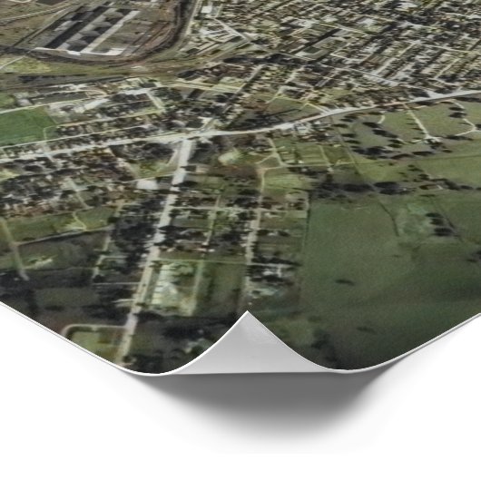 Phoenixville Mont Clare 1947 Luftaufnahme PA Poster (Ecke)