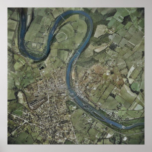 Phoenixville Mont Clare 1947 Luftaufnahme PA Poster