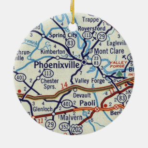 Phoenixville PA Keramik Ornament