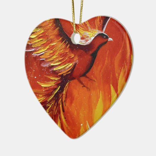 Phoenixvogel Keramik Ornament (Links)