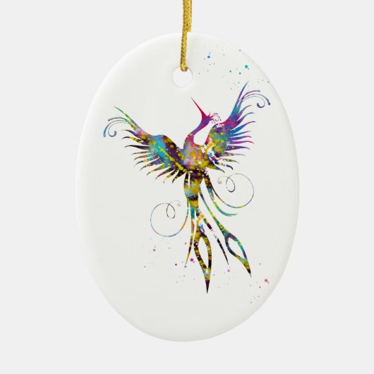 Phoenixvogel Keramik Ornament (Vorne)