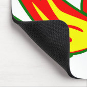 Phoenixvogel mit mythischem Feuerbrand Mousepad (Ecke)