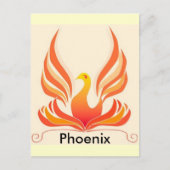 Phoenixvogel Postkarte (Vorderseite)