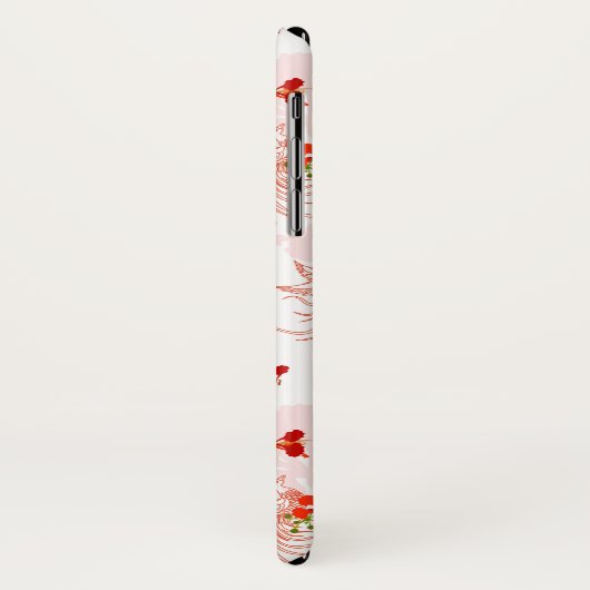 Phoenixvogel und Phoenix-Blume Nahtloses Muster Case-Mate iPhone Hülle (Hinten/Links)