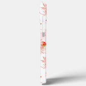 Phoenixvogel und Phoenix-Blume Nahtloses Muster Case-Mate iPhone Hülle (Rückseite / Links)