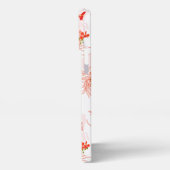 Phoenixvogel und Phoenix-Blume Nahtloses Muster iPhone Hülle (Linke Seite)