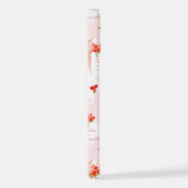 Phoenixvogel und Phoenix-Blume Nahtloses Muster iPhone Hülle (Rechte Seite)