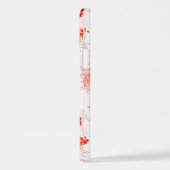 Phoenixvogel und Phoenix-Blume Nahtloses Muster iPhone Hülle (Linke Seite)