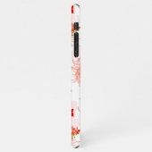 Phoenixvogel und Phoenix-Blume Nahtloses Muster iPhone Hülle (Linke Seite)