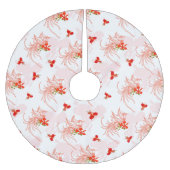 Phoenixvogel und Phoenix-Blume Nahtloses Muster Polyester Weihnachtsbaumdecke (Vorderseite)