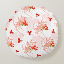 Phoenixvogel und Phoenix-Blume Nahtloses Muster