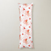 Phoenixvogel und Phoenix-Blume Nahtloses Muster Seitenschläferkissen (Rückseite (Vertikal))