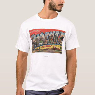 Phoeniz, Arizona - große Buchstabe-Szenen T-Shirt