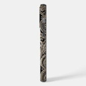 Phone Bone Scrimshaw Dolphin iPhone Hülle (Linke Seite)