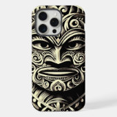 Phone Bone Scrimshaw Tiki iPhone Case Hülle (Rückseite)