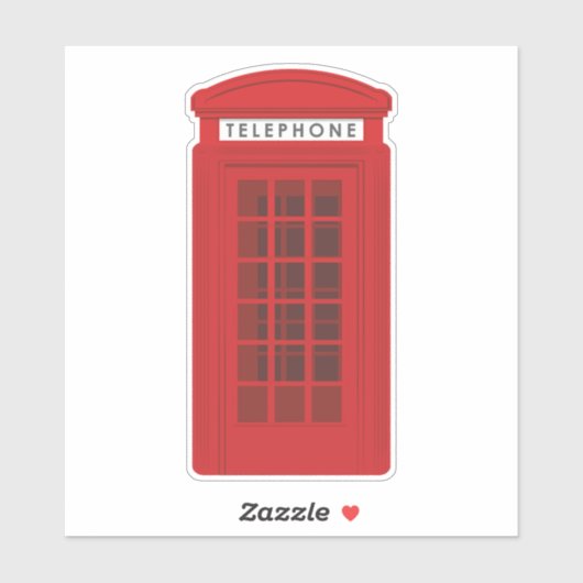 Phone Box Aufkleber (Blatt)