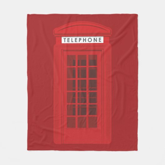 Phone Box Fleecedecke (Vorderseite)