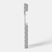 Phone Case Black Pattern Line Cube Geometry Simple iPhone Hülle (Linke Seite)