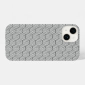 Phone Case Black Pattern Line Cube Geometry Simple iPhone Hülle (Rückseite (Horizontal))