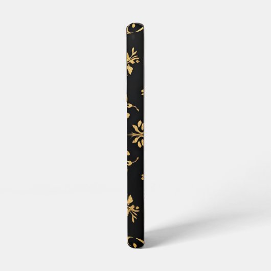 Phone case black yellow pattern style  samsung galaxy hülle (Linke Seite)