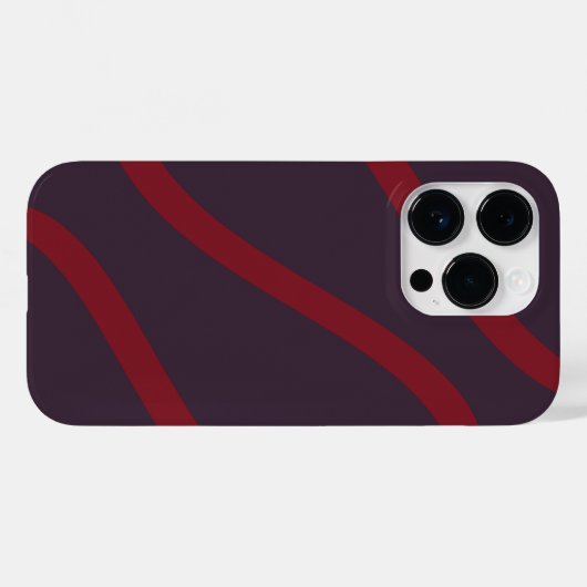 Phone Case – Burgundy Lines on Dark Violet (Rückseite (Horizontal))