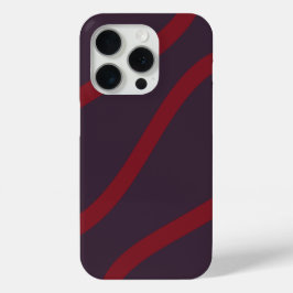 Phone Case – Burgundy Lines on Dark Violet