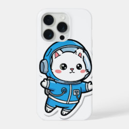 Phone Case Cute Astronaut Cat iPhone 15 Pro Hülle