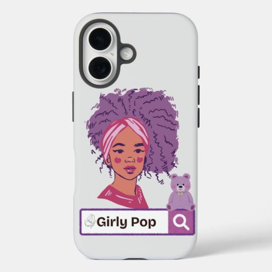 Phone case girly pop teddy bear (Rückseite)