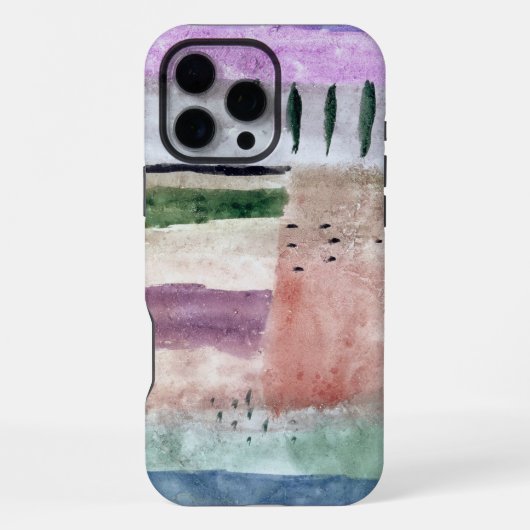 PHONE CASE - Landscape with Poplars" Paul Klee Art iPhone Hülle (Rückseite)