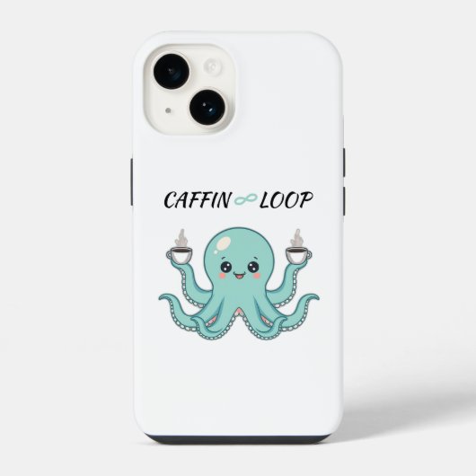 Phone Case - Octopus Coffee Design iPhone Hülle (Rückseite)